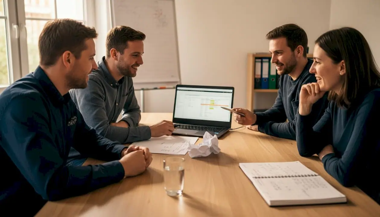 Im Meeting steht heute das Thema Compliance auf der Agenda des Teams.