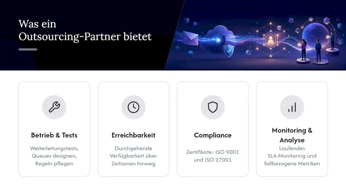 Wie ein Outsourcing-Partner den Betrieb unterstützen kann — overview diagram