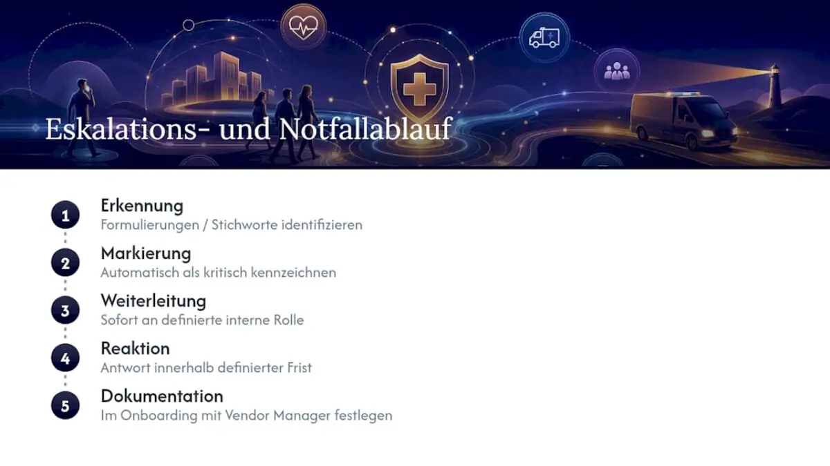 Eskalationsprozess für kritische Supportfälle
