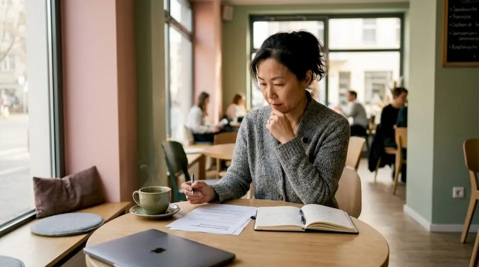 Support-Mitarbeiter analysiert detailliertes Kundenfeedback